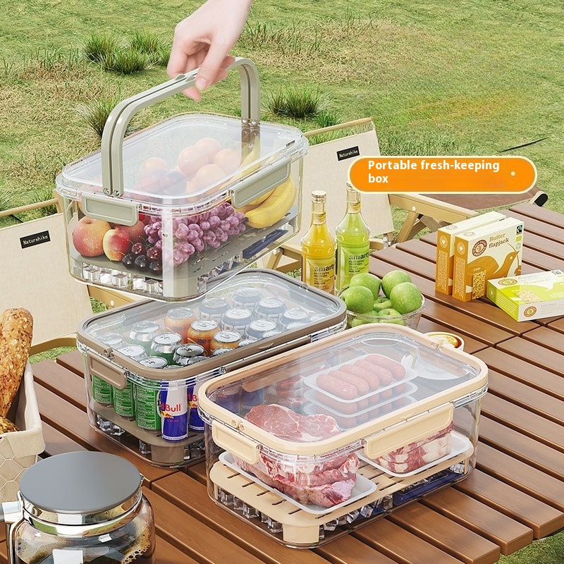 Food Storage Jars Plastic - Portable Lunch Box Leakproof Food Storage