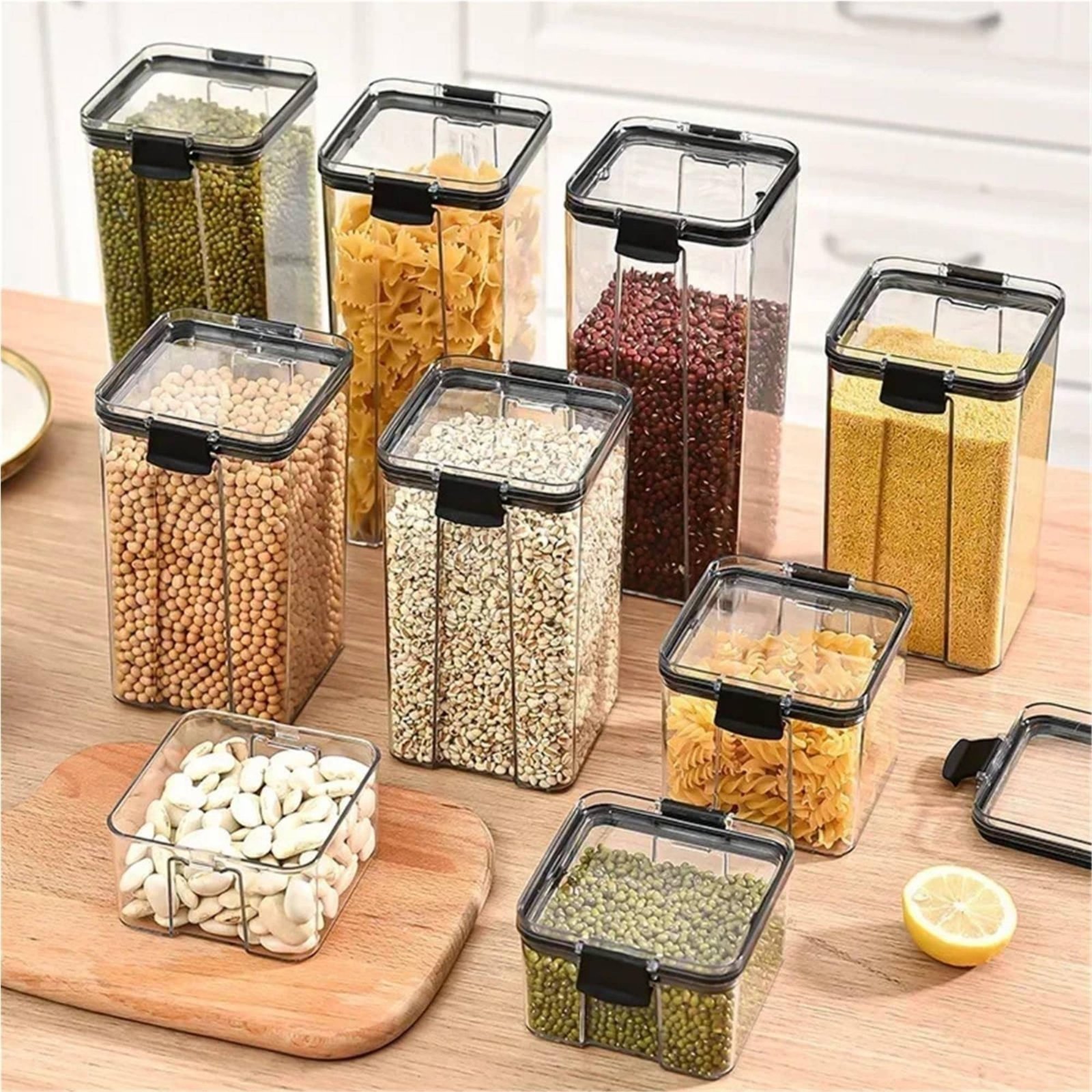 Airtight Food Storage Containe - Food Storage Jars Plastic recension och pris