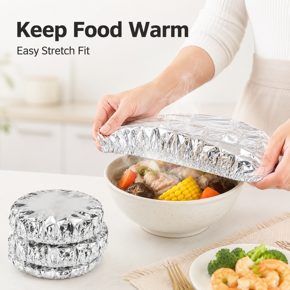 Aluminum Foil Bowl Covers 10/3 - Food Storage Keep Hot recension och pris
