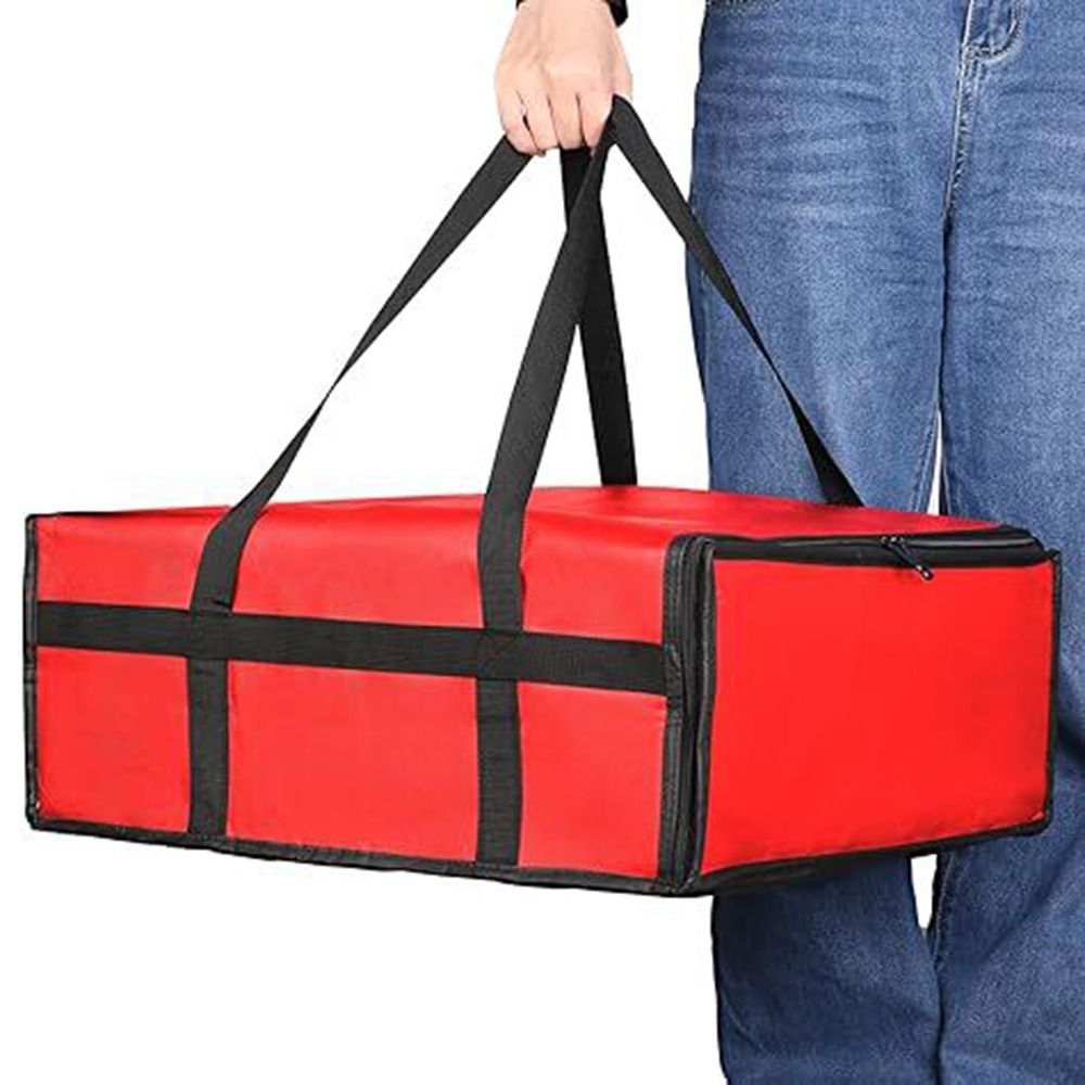Dual Zippers Pizza Carrier Bag - Food Storage Keep Hot recension och pris