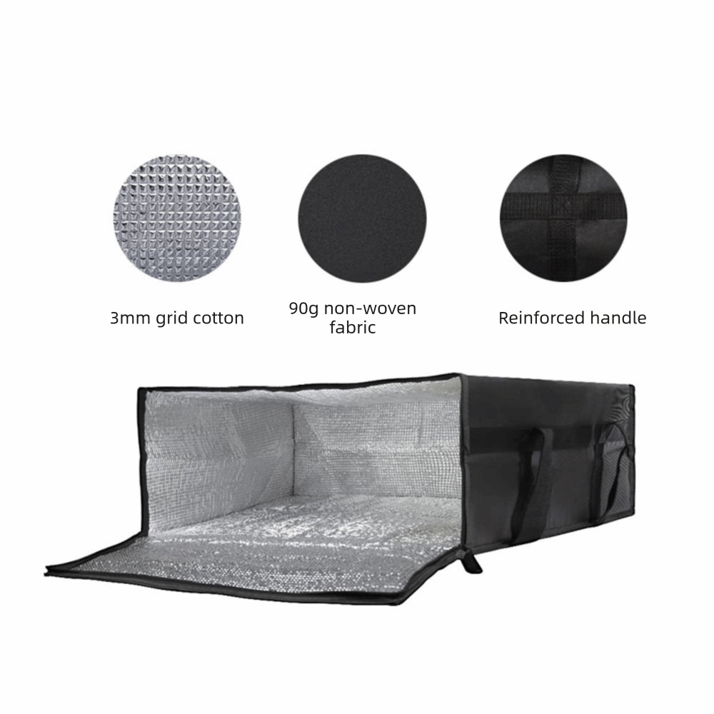Dual Zippers Pizza Carrier Bag - Food Storage Keep Hot recension och pris