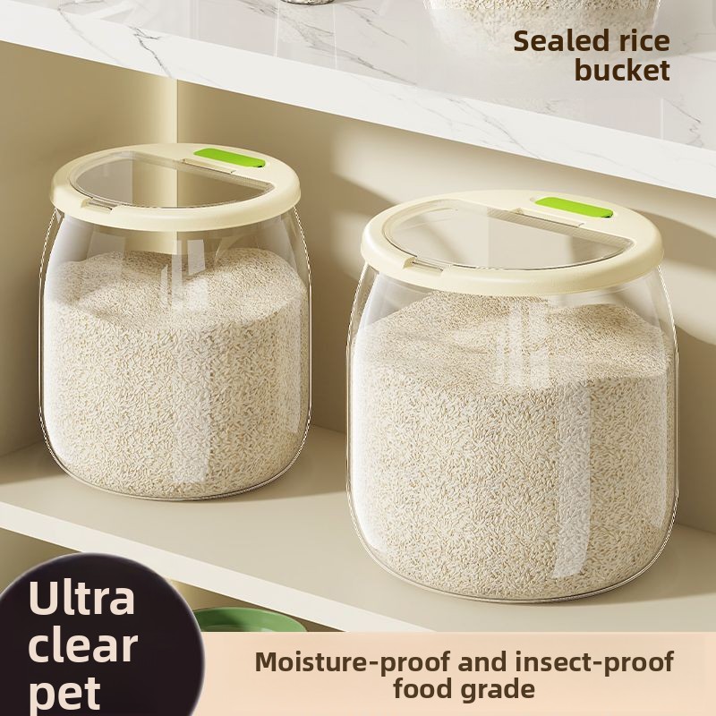 Household Rice Bucket Sealed a - Food Storage Acrylic Containers recension och pris