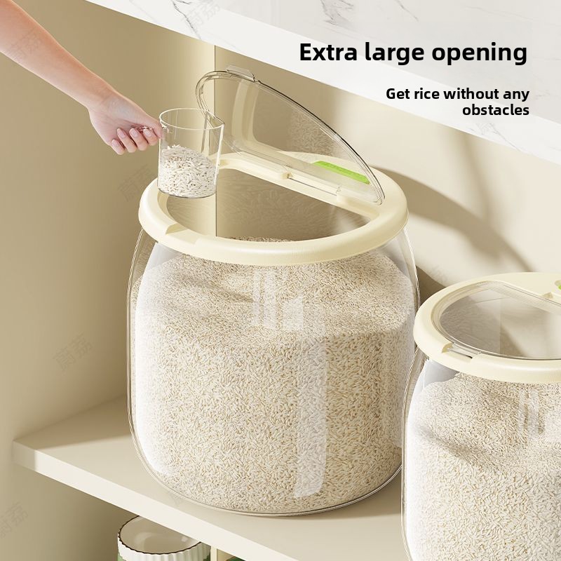 Household Rice Bucket Sealed a - Food Storage Acrylic Containers recension och pris