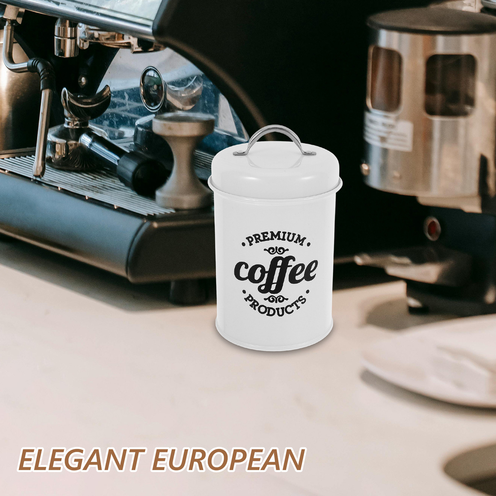 Elegant Airtight Iron Canister - Food Storage Jars Plastic recension och pris
