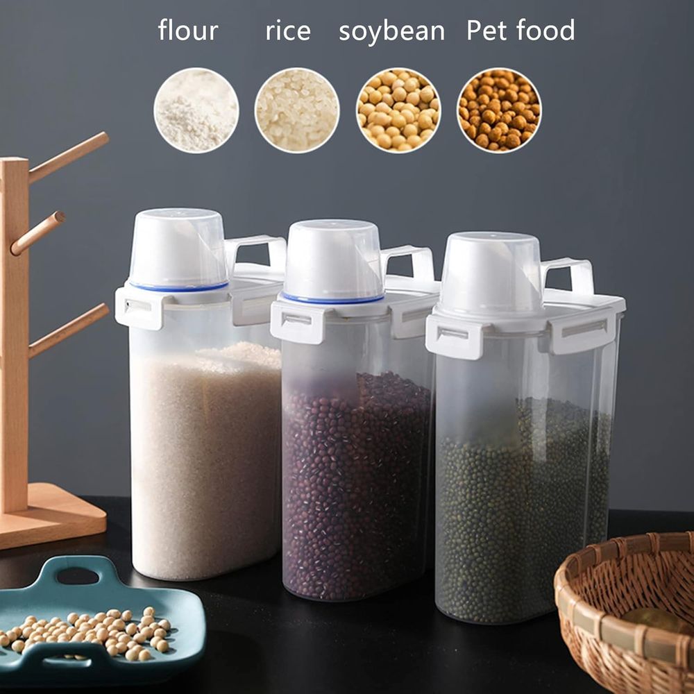 5.5 Lbs Rice Airtight Dry Food - Food Storage Dispenser recension och pris