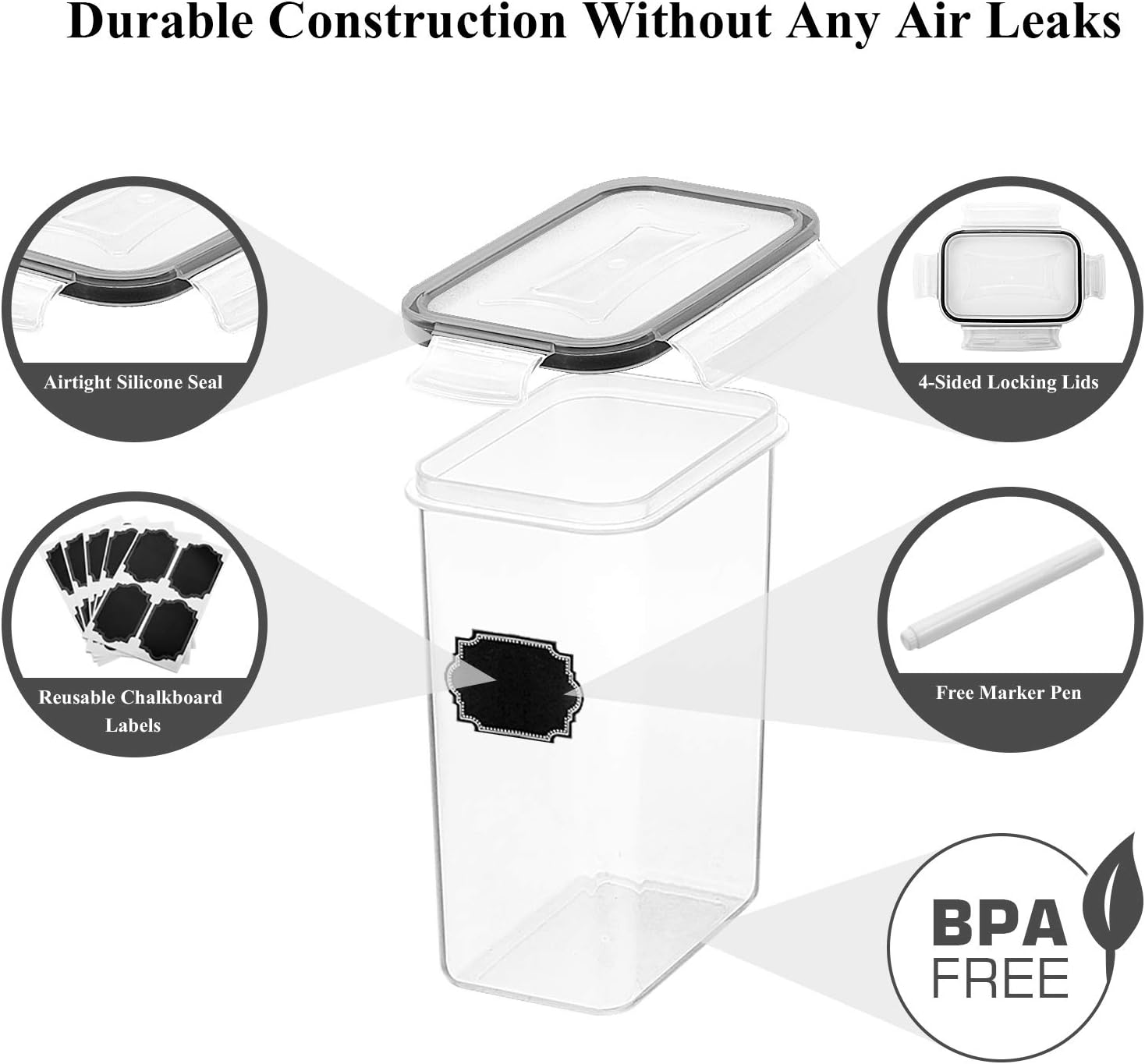 Airtight Food Storage Containe - Food Storage Acrylic Containers recension och pris