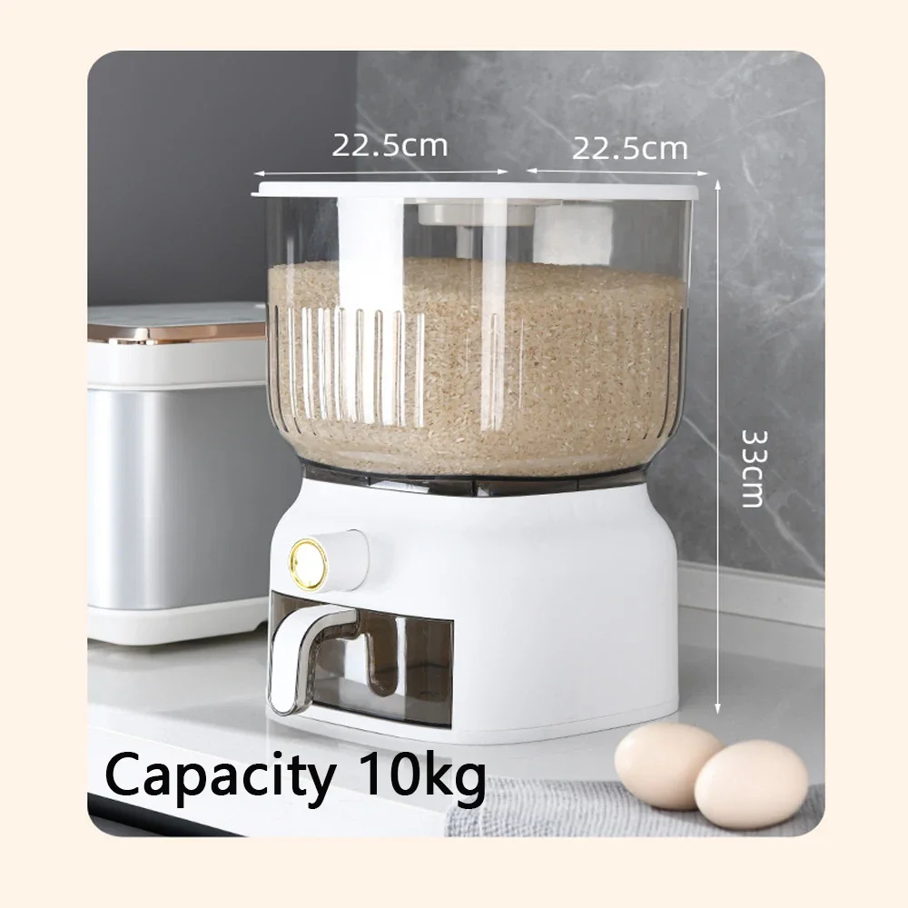 10KG Kitchen Rice Bucket Stora - Food Storage Acrylic Containers recension och pris