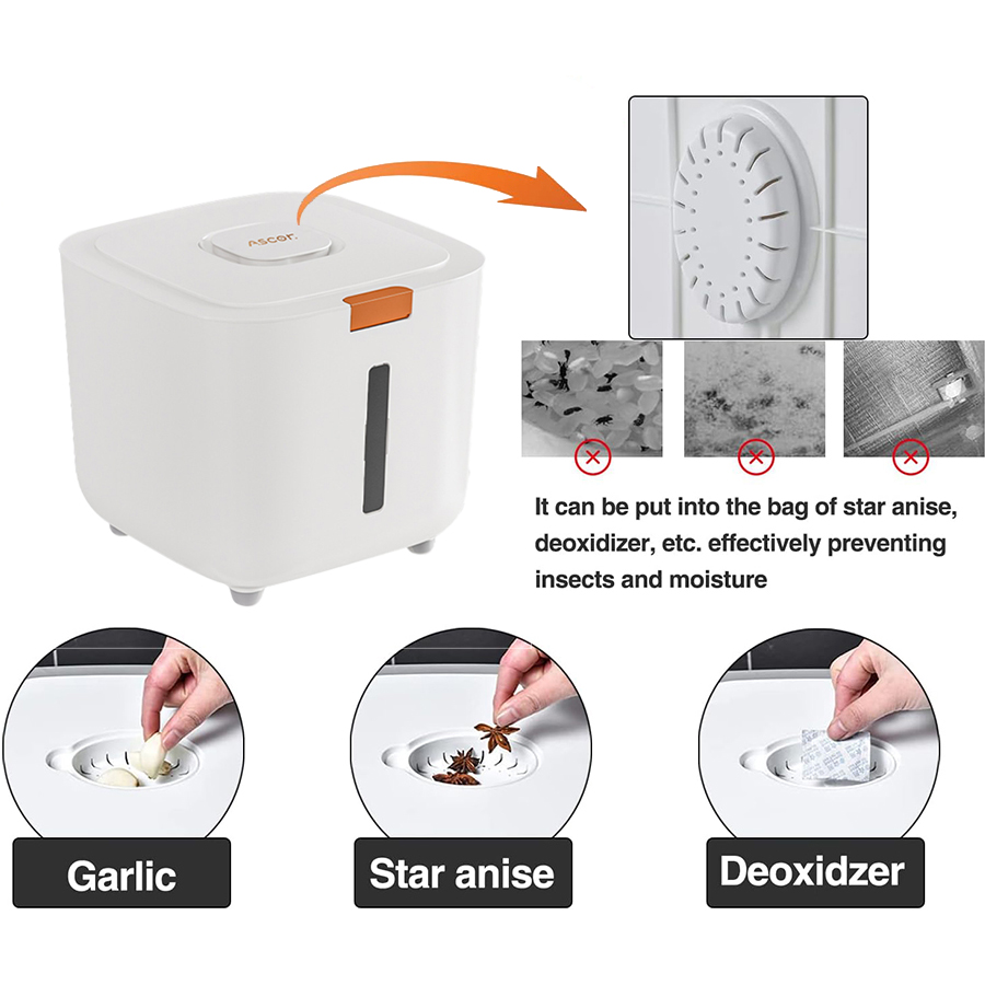 Airtight Moisture-Proof Rice S - Food Storage Dispenser recension och pris