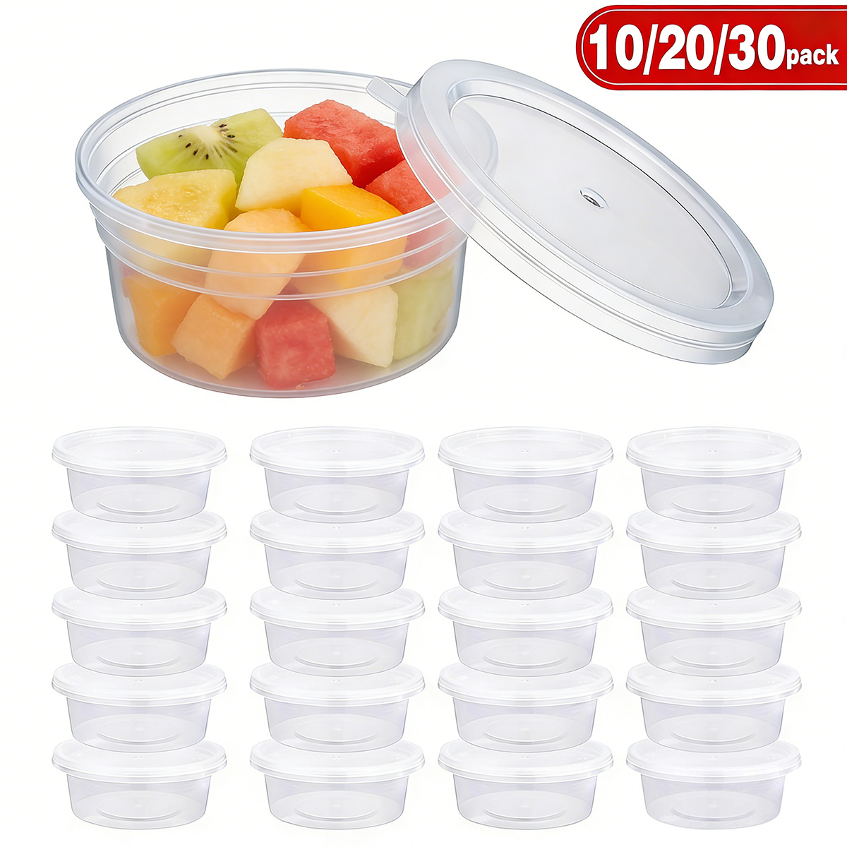 10/20/40 Pack Small Slime Cont - Food Storage Jars Plastic recension och pris