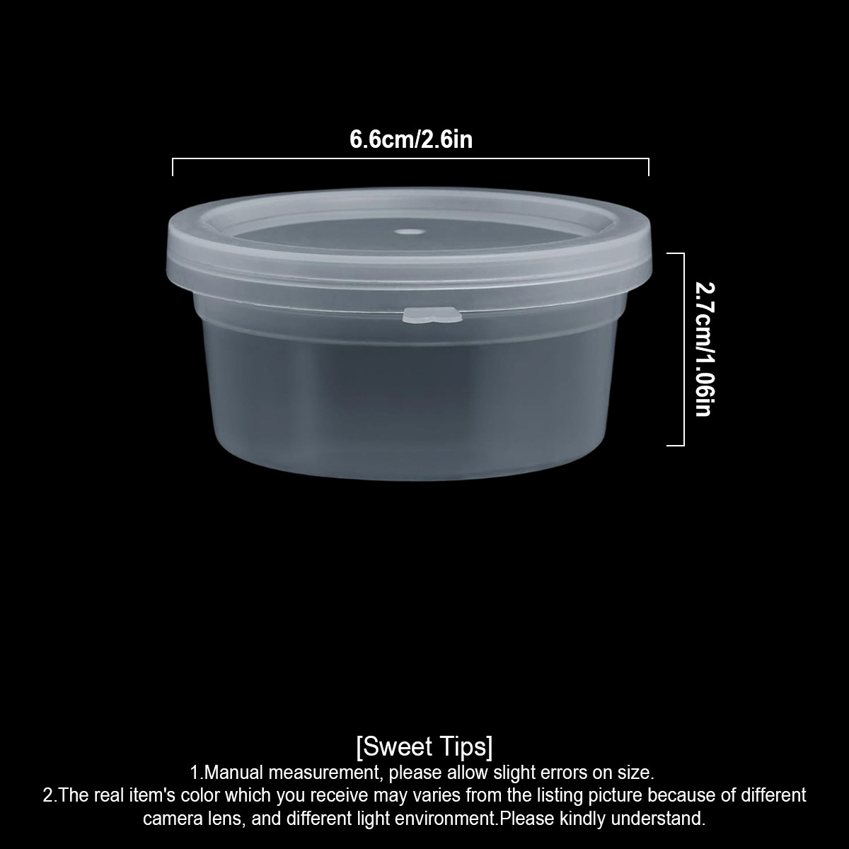 10/20/40 Pack Small Slime Cont - Food Storage Jars Plastic recension och pris