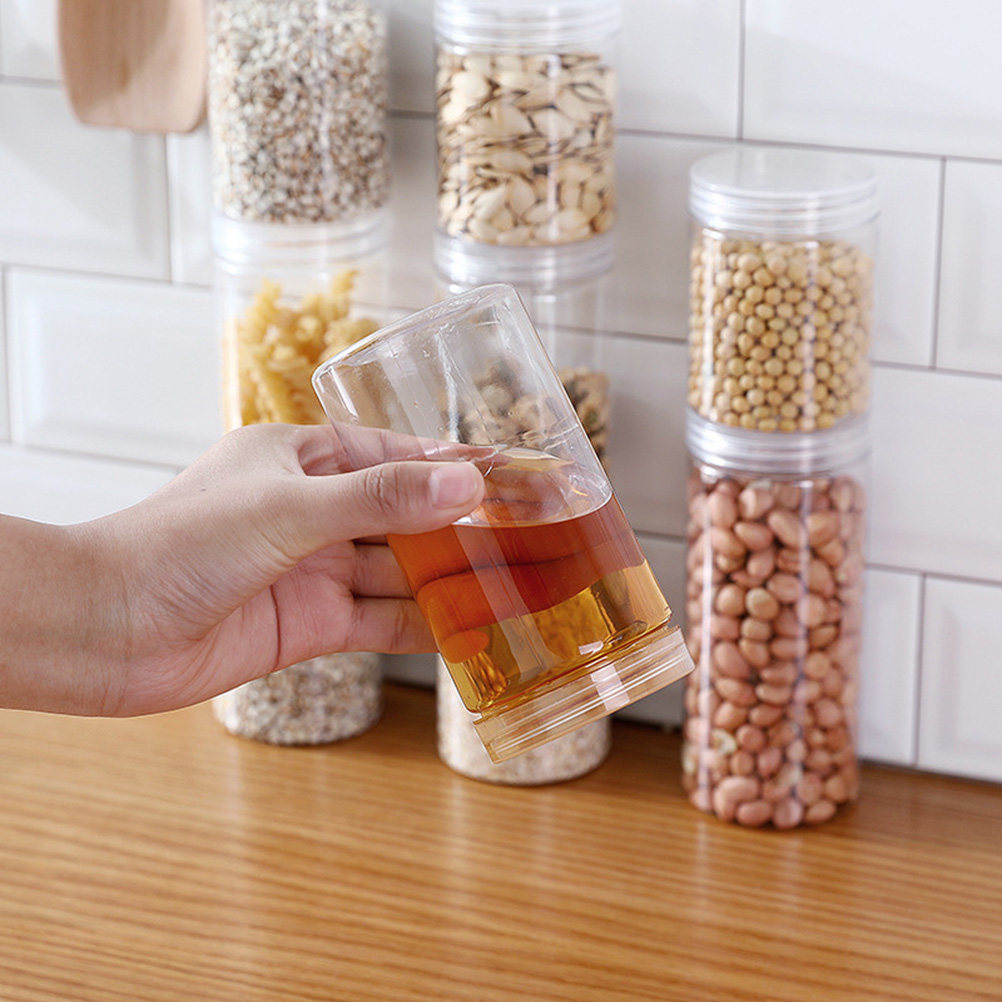 10Pcs Clear High-Grade Plastic - Food Storage Jars Plastic recension och pris