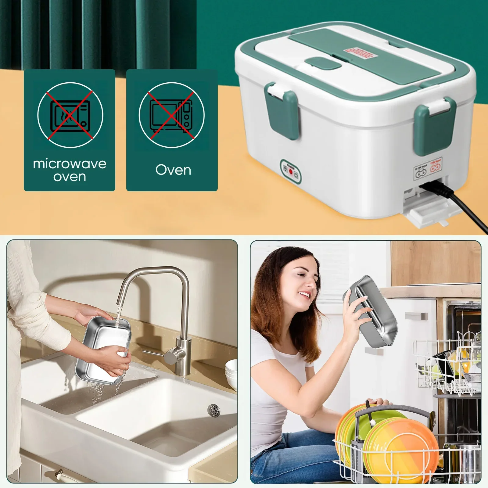 Electric Lunch Box Food Warmer - Portable Food Warmer recension och pris