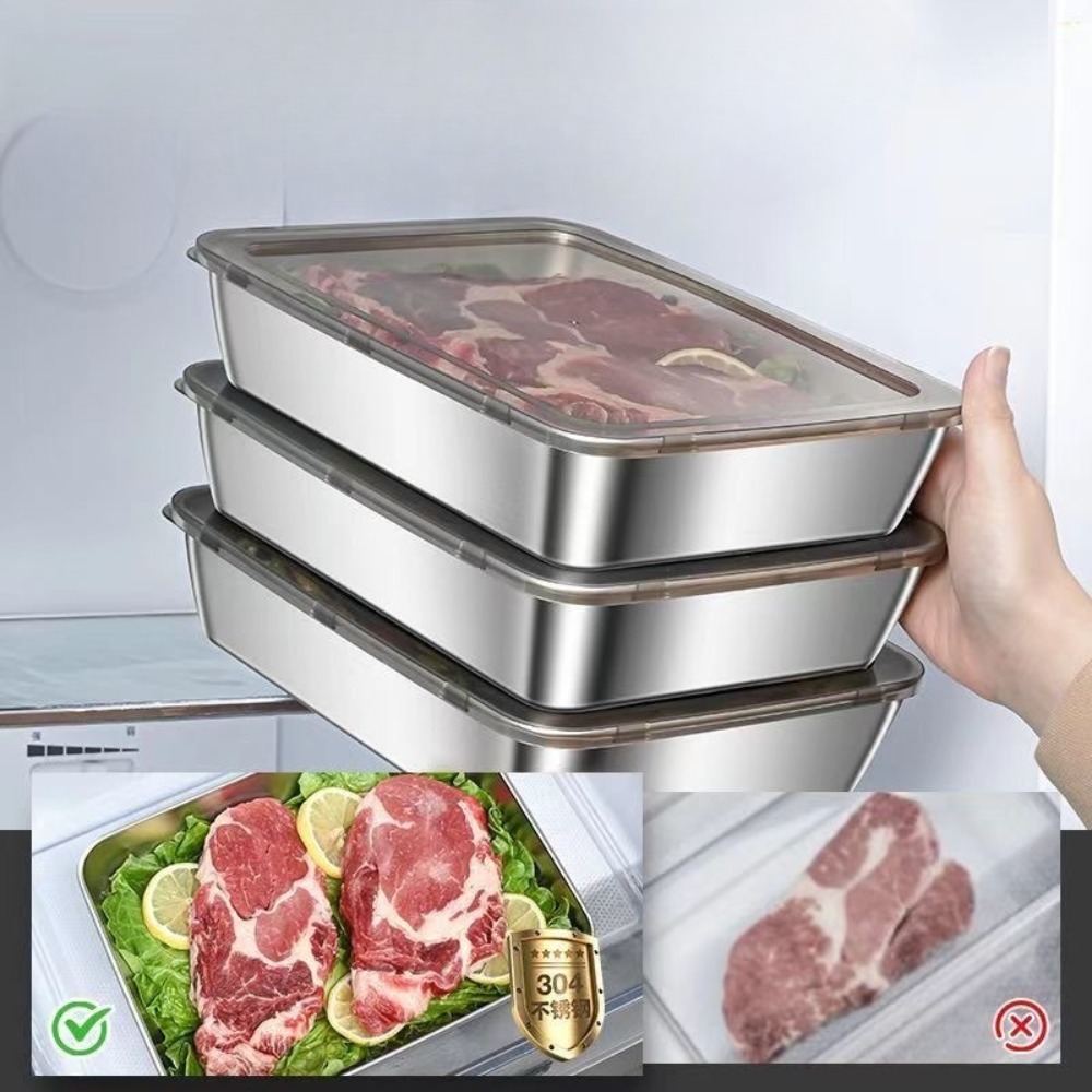 Food Grade Stainless Steel Ser - Food Storage Meals recension och pris