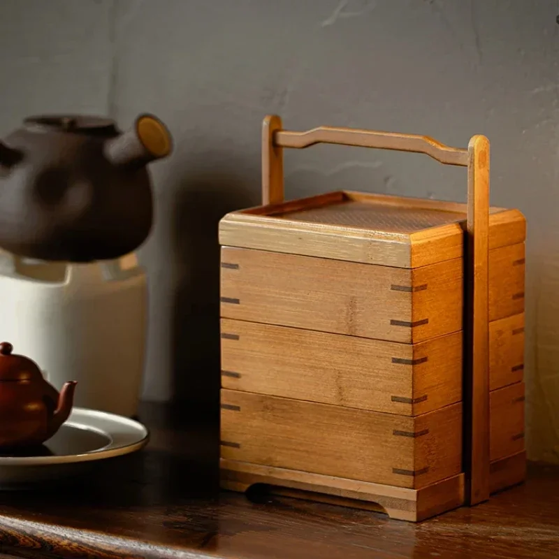 Bamboo Storage Basket Traditio - Food Storage Acrylic Containers recension och pris