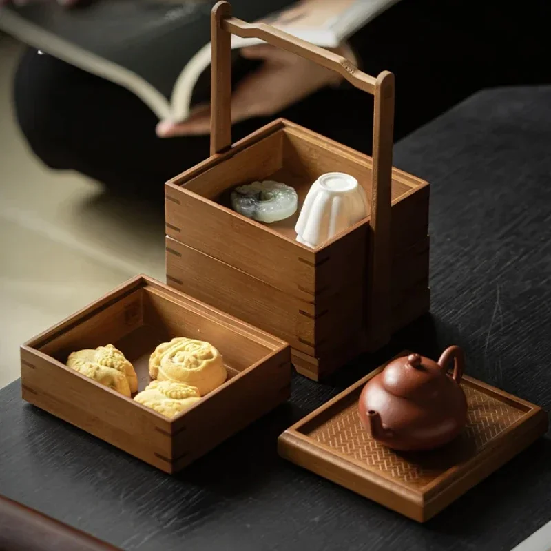 Bamboo Storage Basket Traditio - Food Storage Acrylic Containers recension och pris
