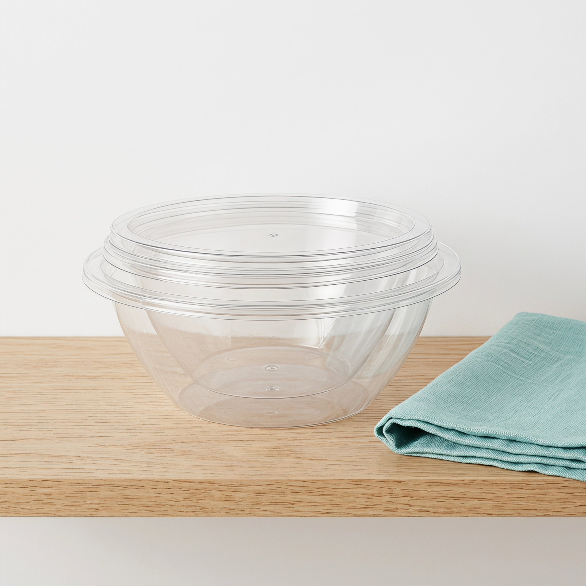 2Sets Clear Salad Mixing Bowls - Food Storage Meals recension och pris