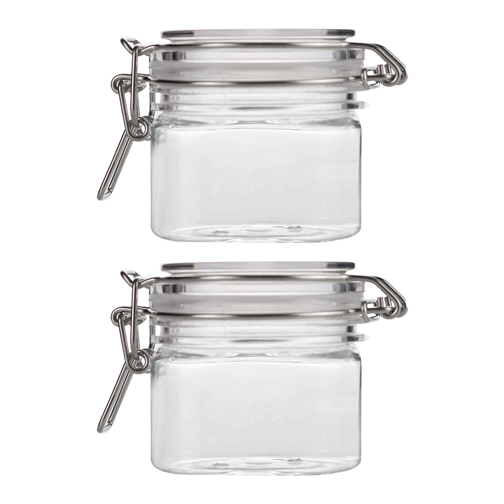 2Pcs Sealed Storage Jars Trans - Food Storage Jars Plastic recension och pris