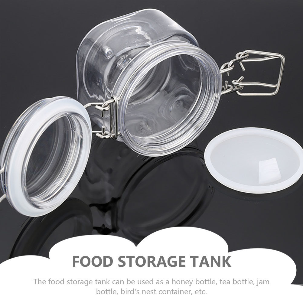 2Pcs Sealed Storage Jars Trans - Food Storage Jars Plastic recension och pris