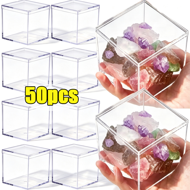 1-50pcs Transparent Acrylic Bo - Food Storage Acrylic Containers recension och pris