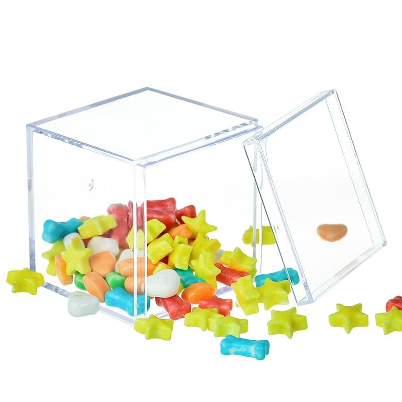 1-50pcs Transparent Acrylic Bo - Food Storage Acrylic Containers recension och pris