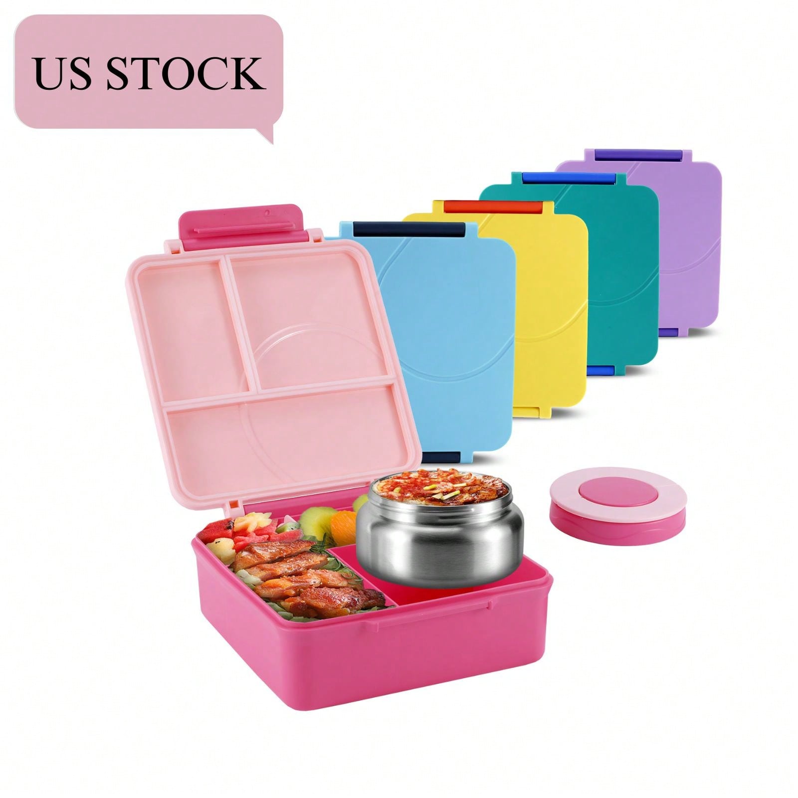 Leak Proof Bento Lunch Box Mod - Food Storage Acrylic Containers recension och pris