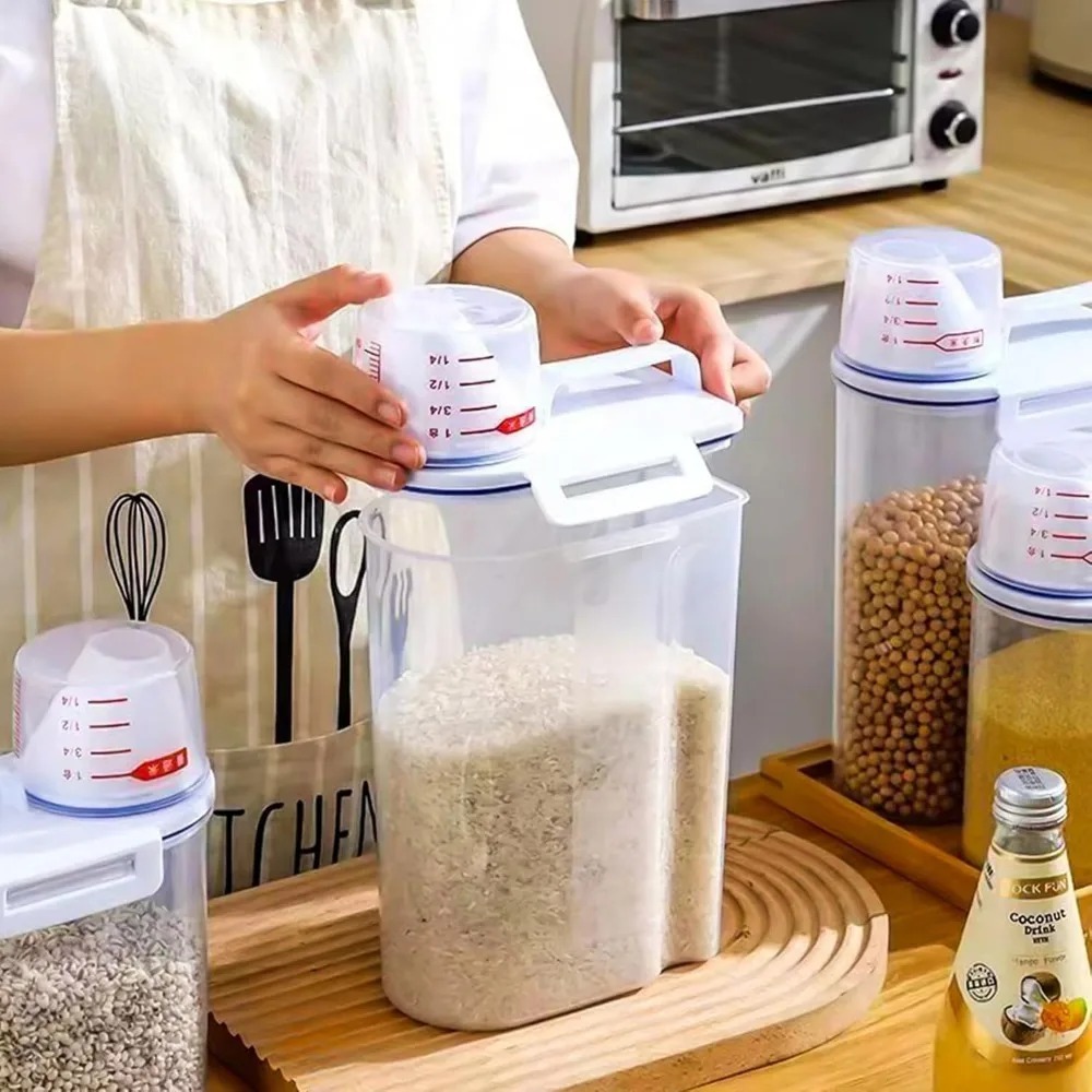 Rice Dry Food Storage Containe - Food Storage Jars Plastic recension och pris