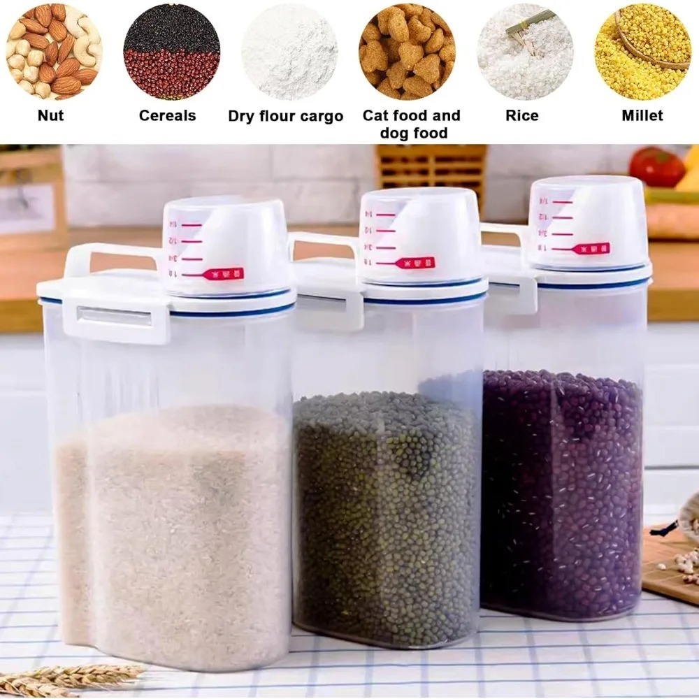 Rice Dry Food Storage Containe - Food Storage Jars Plastic recension och pris