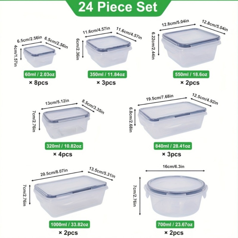 48PCS BPA-Free Food Storage Se - Food Storage Order recension och pris
