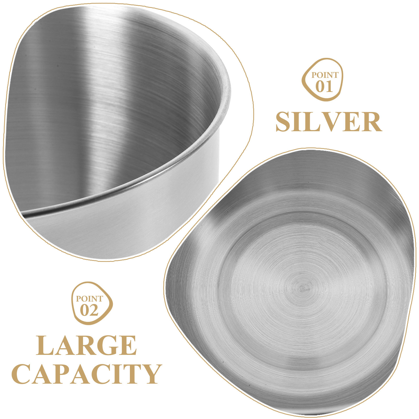 Deep Stainless Steel Mixing Bo - Food Storage Meals recension och pris