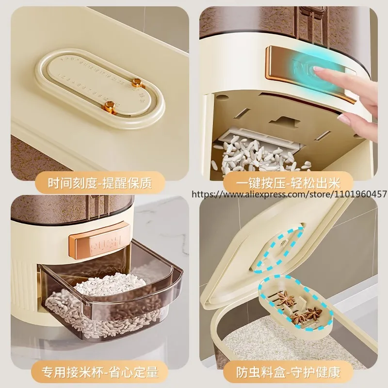 Food-Grade Rice Storage Contai - Food Storage Acrylic Containers recension och pris