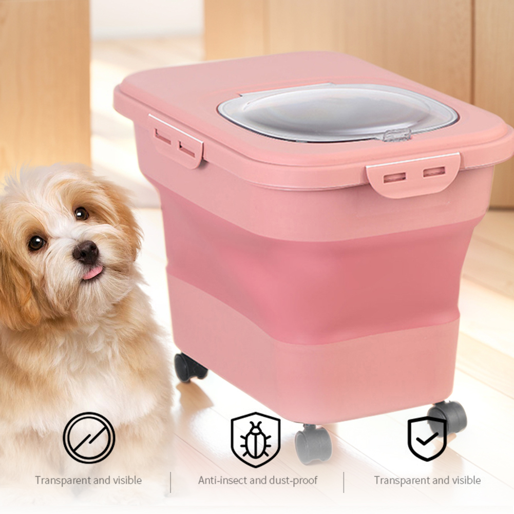 Collapsible Dry Cat Food Box 2 - Food Storage Dog recension och pris