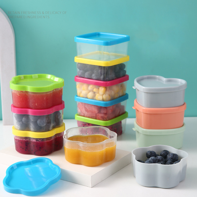HUA HUA 8/9Pcs Mini Squeeze Bo - Food Storage Acrylic Containers recension och pris