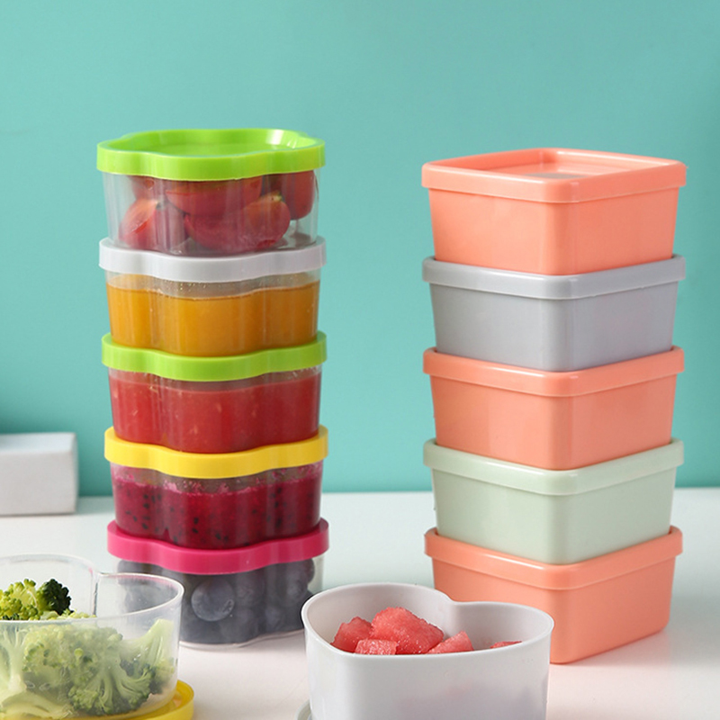HUA HUA 8/9Pcs Mini Squeeze Bo - Food Storage Acrylic Containers recension och pris
