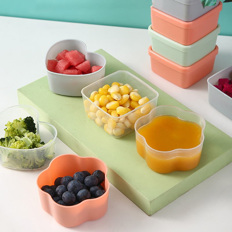 HUA HUA 8/9Pcs Mini Squeeze Bo - Food Storage Acrylic Containers recension och pris