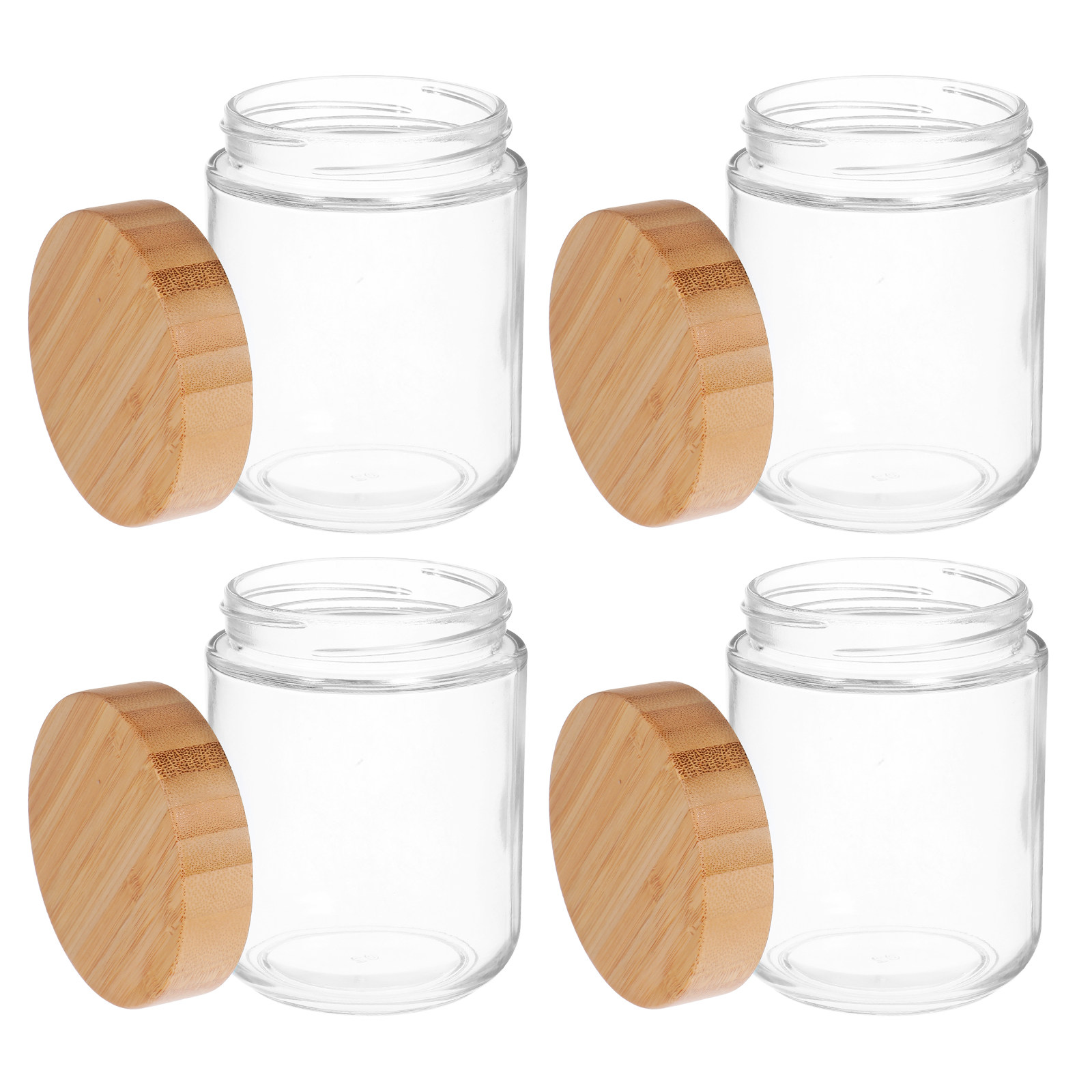 4Pcs Glass Kitchen Storage Jar - Food Storage Jars Plastic recension och pris